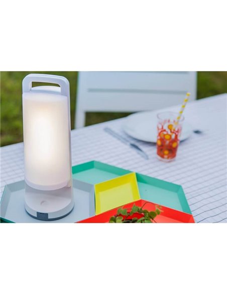 DRAGONFLY Tragbare Solar-LED-Außenleuchte, Grau oder Weiß, 4000 K
