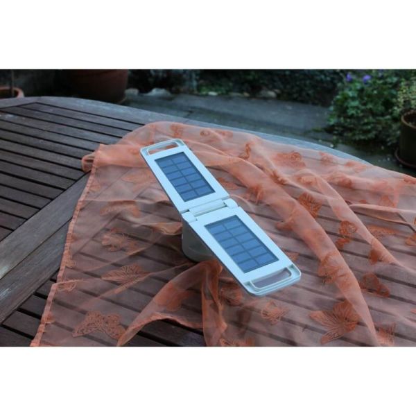 Lampe solaire LED portable DRAGONFLY pour extérieur, grise ou blanche, 4000K
