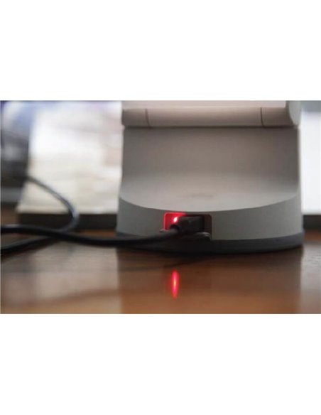 Luminária solar portátil DRAGONFLY com LED para uso externo, cinza ou branca, 4000K
