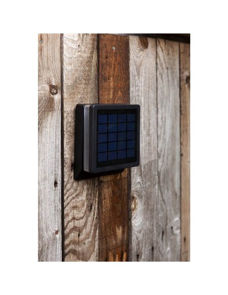 Aplique exterior solar con sensor de movimiento MOZE negro mate* Design Award 2022*