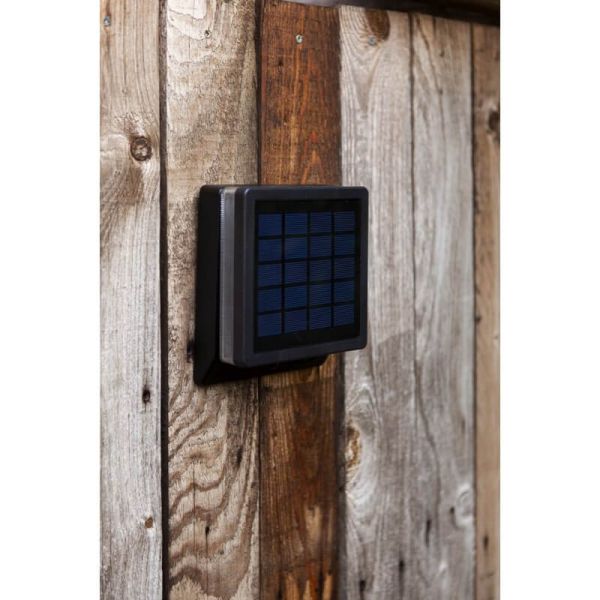 Aplique exterior solar con sensor de movimiento MOZE negro mate* Design Award 2022*