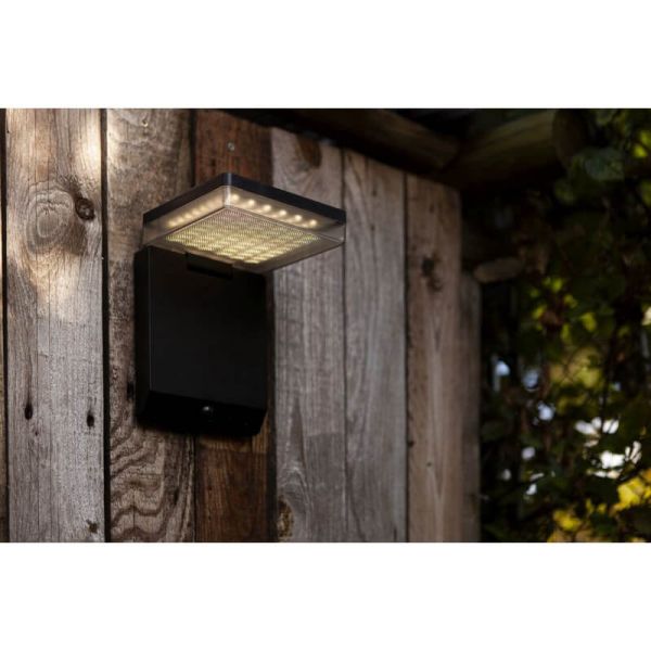 Aplique exterior solar con sensor de movimiento MOZE negro mate* Design Award 2022*