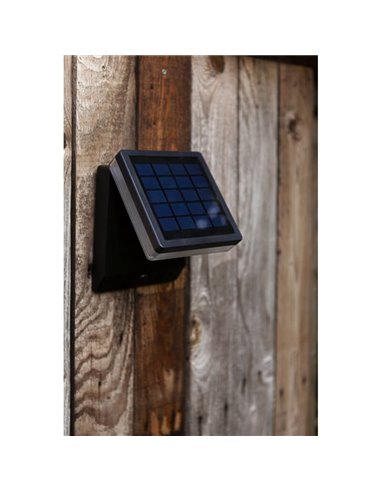 Aplique exterior solar con sensor de movimiento MOZE negro mate* Design Award 2022*