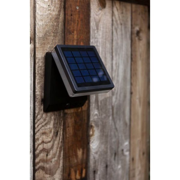 Aplique solar para exterior com sensor de movimento MOZE preto mate* Design Award 2022*