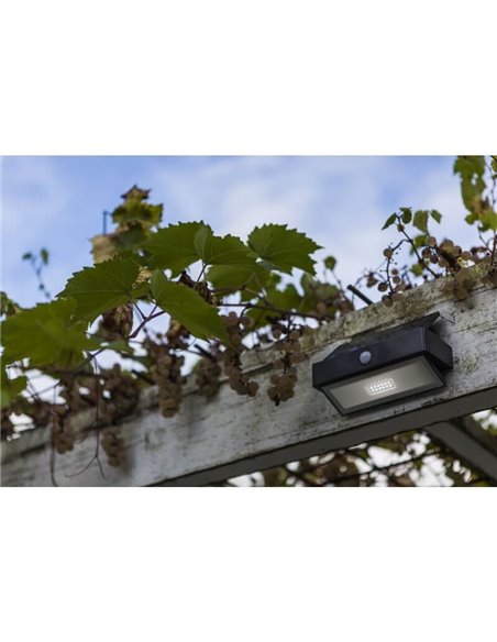 Applique d'extérieur LED avec capteur et panneau solaire ARROW anthracite 5000K