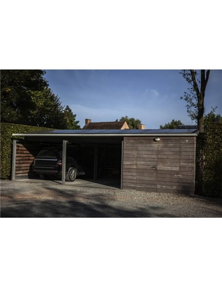 Aplique LED solar meia esfera BUBBLE em aço inoxidável com sensor de movimento 4000K