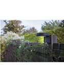 Aplique solar LED redondo DISO con cabezal móvil y sensor de movimiento, antracita 4000K