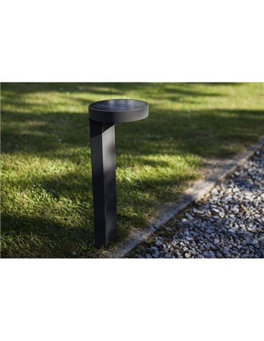 Baliza solar DISO con cabezal móvil y sensor de movimiento LED, antracita 4000K