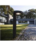 Baliza solar DISO con cabezal móvil y sensor de movimiento LED, antracita 4000K