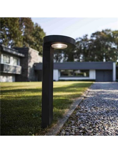 Baliza solar DISO con cabezal móvil y sensor de movimiento LED, antracita 4000K