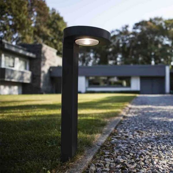 Baliza solar DISO con cabezal móvil y sensor de movimiento LED, antracita 4000K