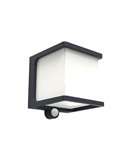 Aplique LED solar quadrado antracite DOBLO 7,5W e 12W antracite 4000K