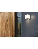 Aplique LED solar cuadrado DOBLO antracita 7,5W y 12W antracita 4000K