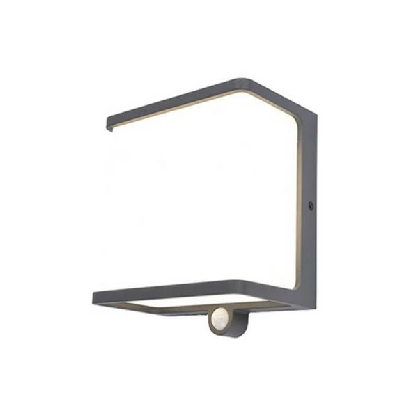 Applique murale LED solaire carrée DOBLO anthracite 7,5W et 12W anthracite 4000K