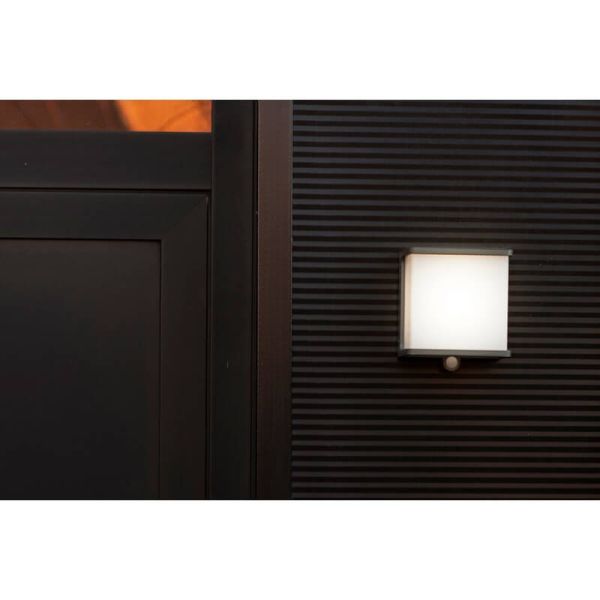 Aplique LED solar quadrado antracite DOBLO 7,5W e 12W antracite 4000K
