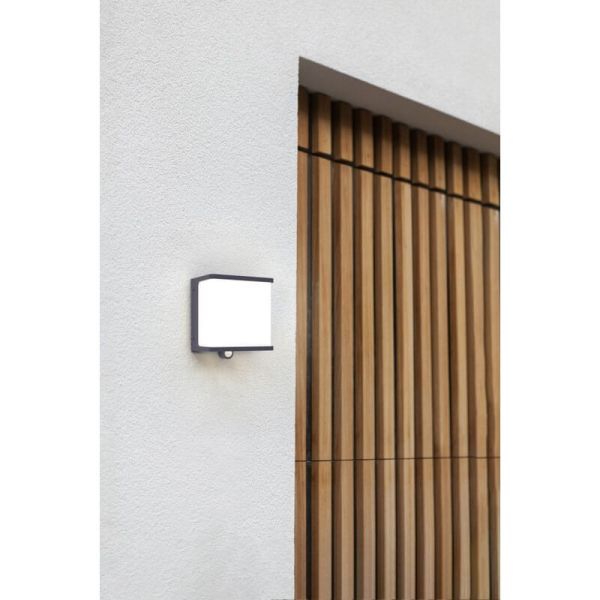 Aplique LED solar cuadrado DOBLO antracita 7,5W y 12W antracita 4000K