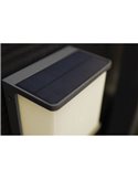 Aplique LED solar quadrado antracite DOBLO 7,5W e 12W antracite 4000K