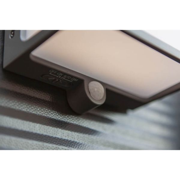 Applique murale LED solaire carrée DOBLO anthracite 7,5W et 12W anthracite 4000K