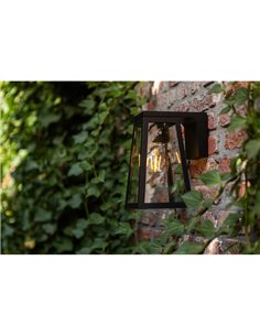 Aplique LED solar FIA con bombilla de filamento incluida de bajo voltaje (sin electricidad ni alumbrado) + Vidrio de repuesto 2