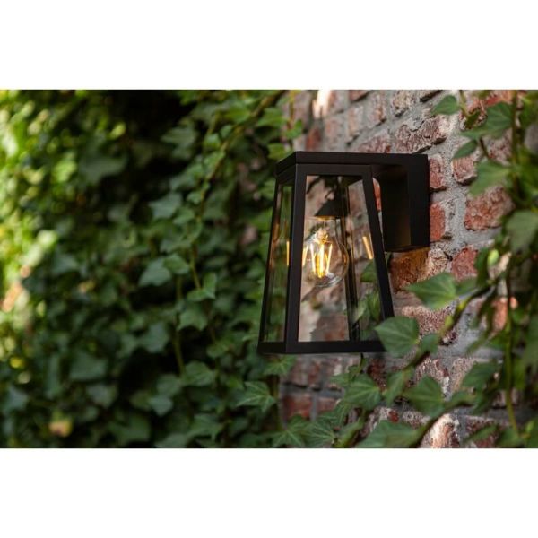 Aplique LED solar FIA con bombilla de filamento incluida de bajo voltaje (sin electricidad ni alumbrado) + Vidrio de repuesto