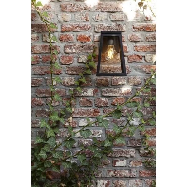 Aplique LED solar FIA con bombilla de filamento incluida de bajo voltaje (sin electricidad ni alumbrado) + Vidrio de repuesto