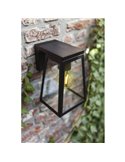 Aplique LED solar FIA con bombilla de filamento incluida de bajo voltaje (sin electricidad ni alumbrado) + Vidrio de repuesto