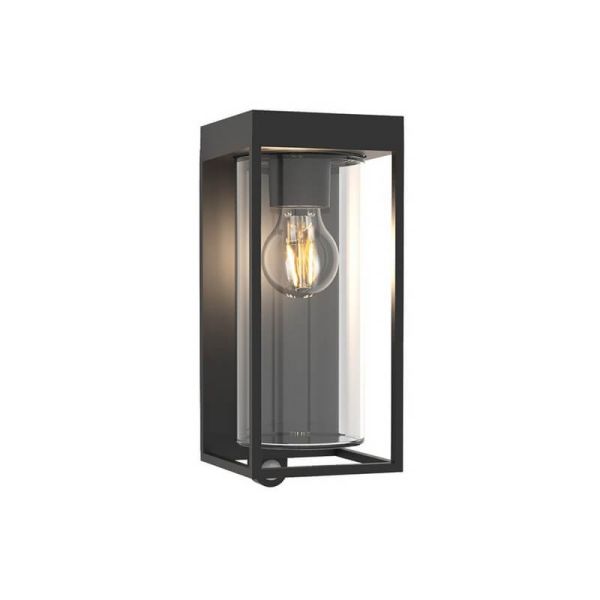 Aplique LED solar FLAIR con sensor de movimiento vaso transparente redondo con bombilla de filamento incluida E27