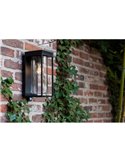 Aplique LED solar FLAIR con sensor de movimiento vaso transparente redondo con bombilla de filamento incluida E27