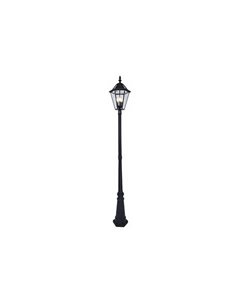 Lampadaire classique LONDON avec 3 ampoules à filament E12 incluses noir mat