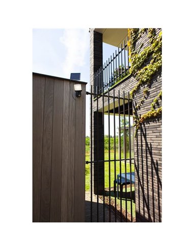 Aplique SUNSHINE para exterior com painel solar independente (cabo de 5m) e sensor de movimento antracite