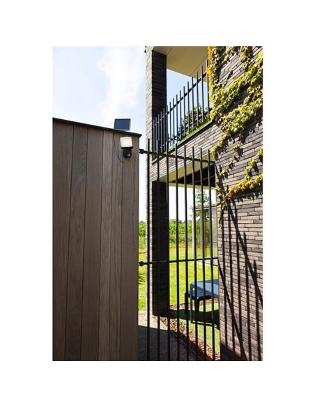 Applique d'extérieur SUNSHINE avec panneau solaire indépendant (câble 5m) et détecteur de mouvement anthracite