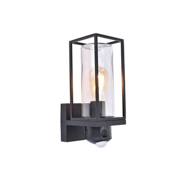 Aplique inteligente para exterior com câmara de segurança FLAIR Full HD integrada com gravação, comunicação e sensor de moviment