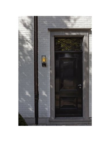 Aplique inteligente para exterior com câmara de segurança FLAIR Full HD integrada com gravação, comunicação e sensor de moviment