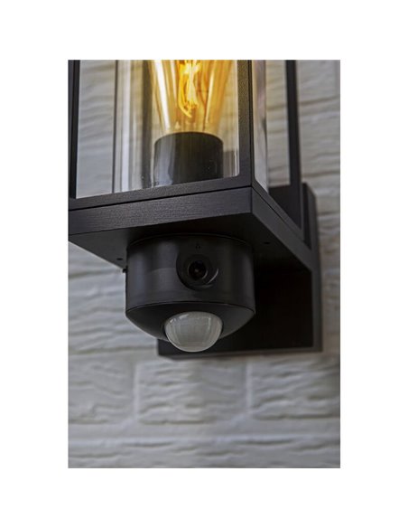 Aplique inteligente para exterior com câmara de segurança FLAIR Full HD integrada com gravação, comunicação e sensor de moviment