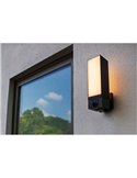 Aplique LED inteligente con cámara de seguridad Full HD CUBA con micro, altavoz y sensor de movimiento muy potente -LUTEC Connec