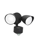 Proyector LED de doble cabezal DRACO negro con audio, vídeo y detección controlable desde aplicación, muy potente -LUTEC Connect