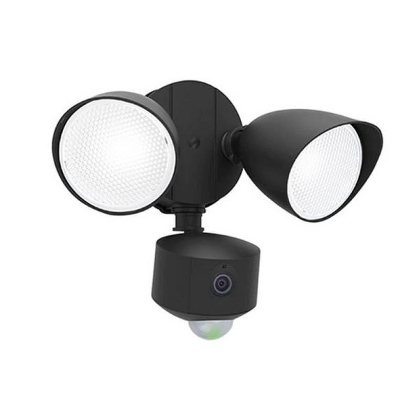 Projetor LED de cabeça dupla preto DRACO com áudio, vídeo e detecção controláveis a partir do aplicativo, muito poderoso -LUTEC 