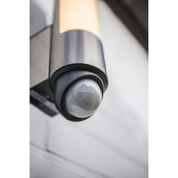 Aplique de pared tubular LEDA acero inoxidable con sensor integrado 3000K 1720Lm
