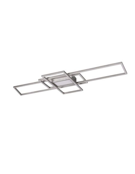 Plafón de techo LED moderno IRVINE Níquel Regulable  | LeonLeds