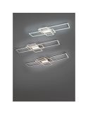 Plafón de techo LED moderno IRVINE Níquel Regulable  | LeonLeds