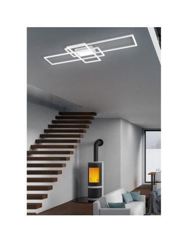 Plafón techo LED IRVINE Blanco Luz Nocturna Función Memoria | LeonLeds
