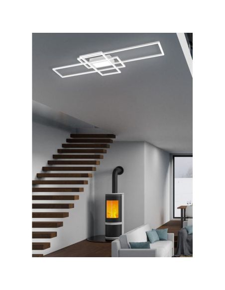 Plafón techo LED IRVINE Blanco Luz Nocturna Función Memoria | LeonLeds