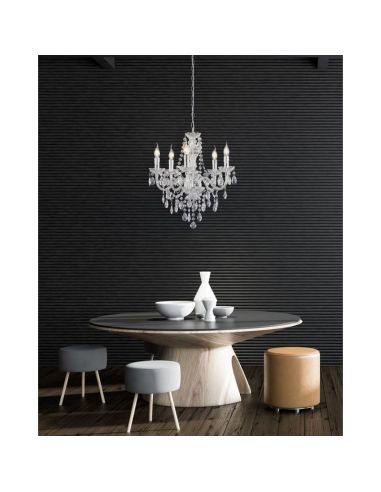 Lámpara de araña clásica LÜSTER 5 luces Colgantes decorativos | LeonLeds
