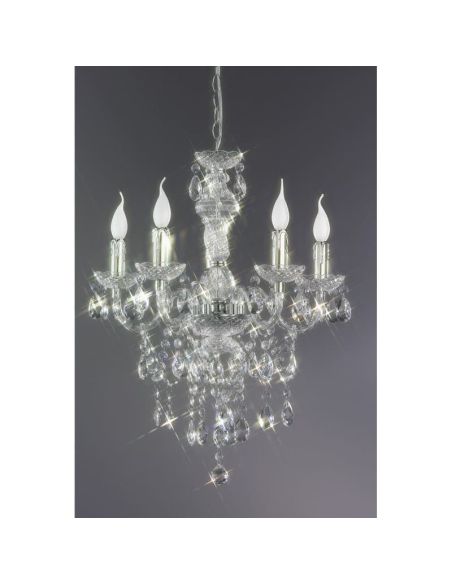 Lámpara de araña clásica LÜSTER 5 luces Colgantes decorativos | LeonLeds