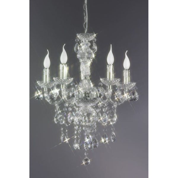 LÜSTER Lustre Classique 5 Lumières Pendentifs Décoratifs | LéonLeds