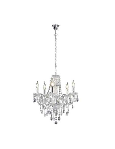 Lámpara de araña clásica LÜSTER 5 luces Colgantes decorativos | LeonLeds