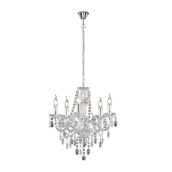 LÜSTER Lustre Classique 5 Lumières Pendentifs Décoratifs | LéonLeds