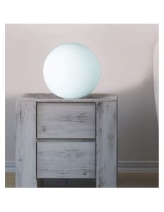 Candeeiro de mesa de cristal branco PINGPONG Iluminação suave | LeonLeds 2