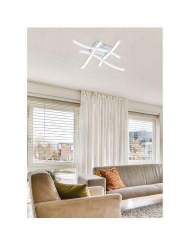 Plafonnier LED intégré ROUTE Style moderne | LéonLeds