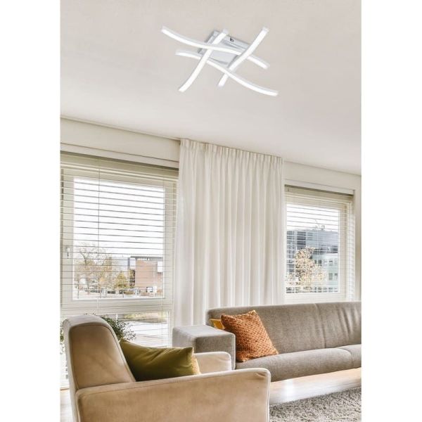 Lámpara techo LED integrado ROUTE Estilo moderno | LeonLeds